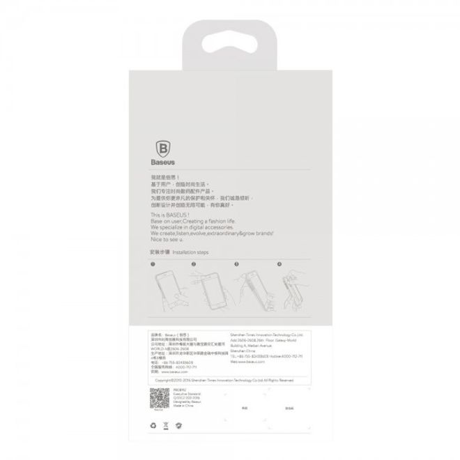 Baseus - Hülle für iPhone 8 Plus / 7 Plus - Case aus Hart Plastik (0.5mm) - transparent/blau