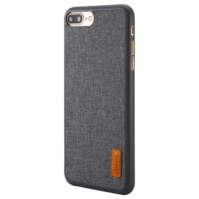 Baseus - iPhone 8 Plus / 7 Plus Handyhülle - Case aus Plastik/Stoff - Sunie Series - grau