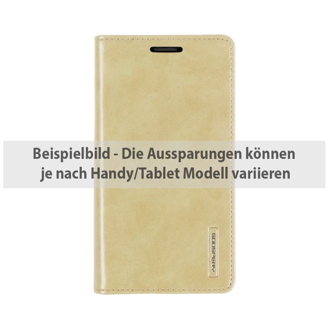 Goospery - Handyhülle für LG V20 - Case aus Leder - Blue Moon Series - gold