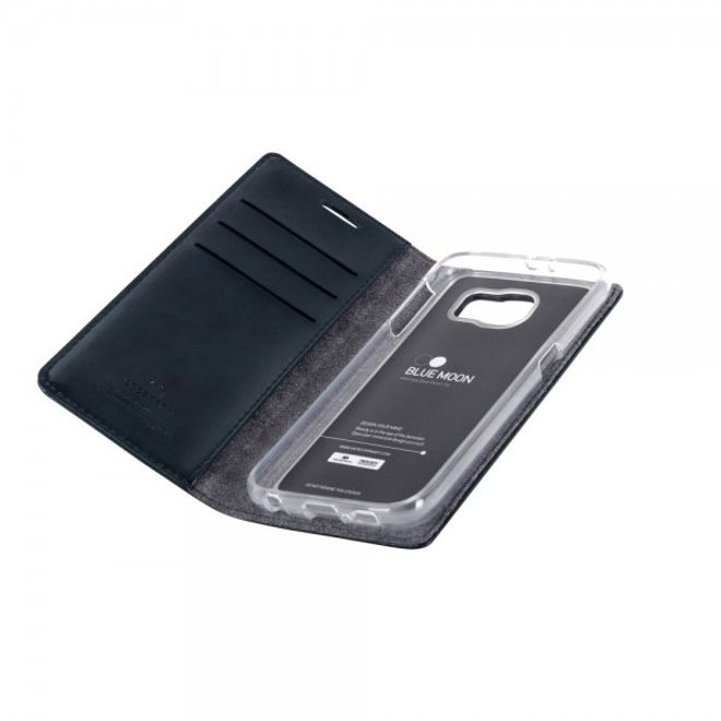 Goospery - Handyhülle für Samsung Galaxy Note 3 - Case aus Leder - Blue Moon Series - weinrot