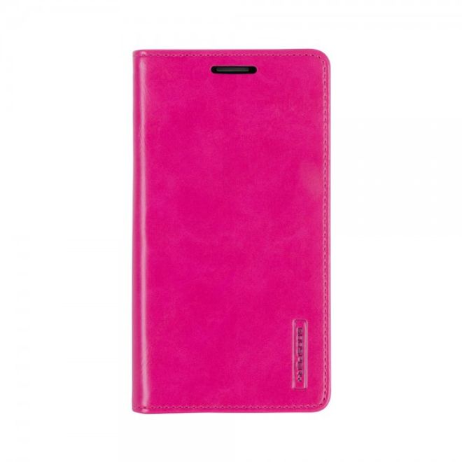 Goospery - Handyhülle für Samsung Galaxy J5 - Case aus Leder - Blue Moon Series - rosa