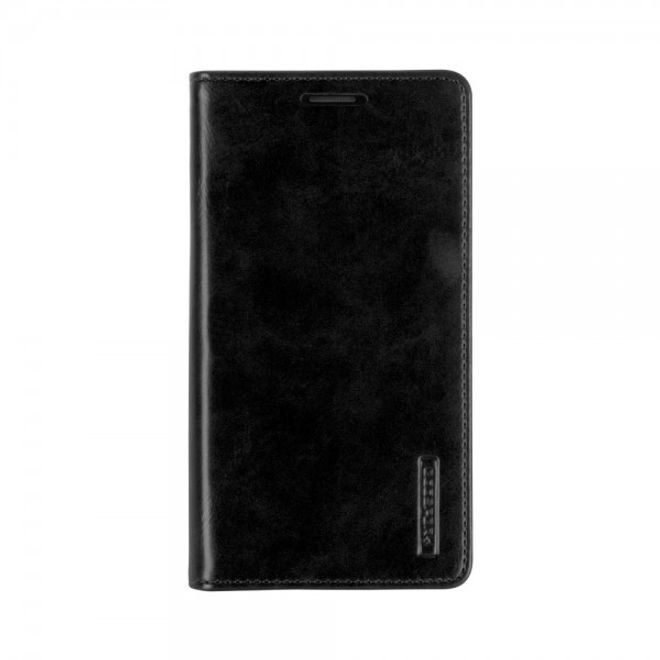 Goospery - Handyhülle für Samsung Galaxy Note 5 - Case aus Leder - Blue Moon Series - schwarz