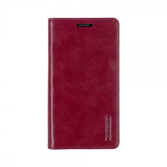 Goospery - Handyhülle für Samsung Galaxy Note 3 - Case aus Leder - Blue Moon Series - weinrot