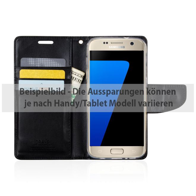 Goospery - Handyhülle für Huawei P9 - Case aus Leder - Bravo Diary Series - braun