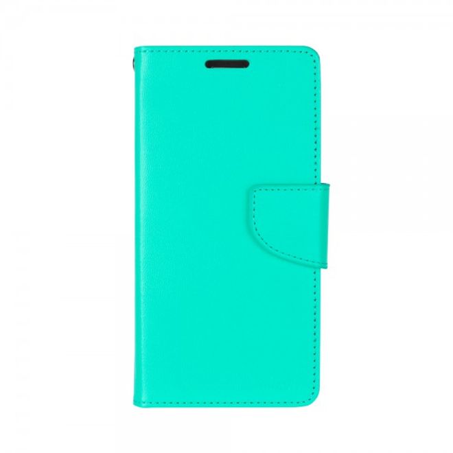 Goospery - Handyhülle für Samsung Galaxy Note 5 - Case aus Leder - Bravo Diary Series - mintgrün