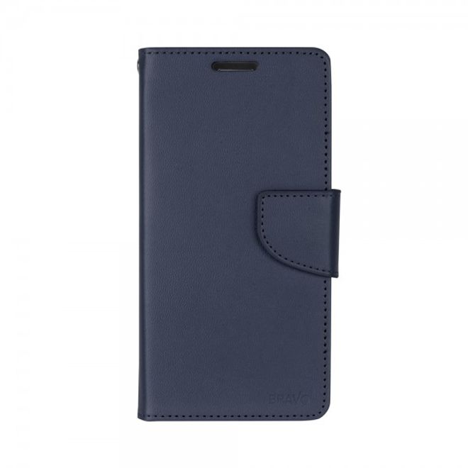 Goospery - Handyhülle für Samsung Galaxy Note 5 - Case aus Leder - Bravo Diary Series - navy