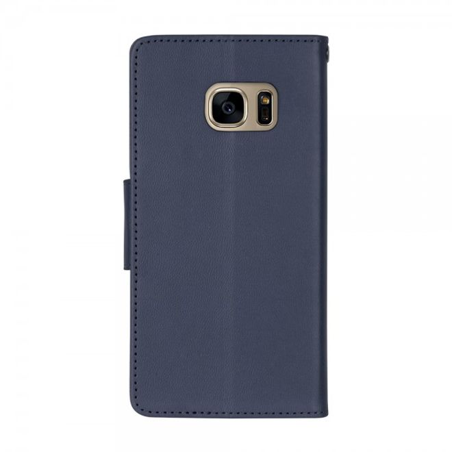 Goospery - Handyhülle für Samsung Galaxy Note 5 - Case aus Leder - Bravo Diary Series - navy