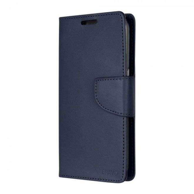 Goospery - Handyhülle für Samsung Galaxy Note 5 - Case aus Leder - Bravo Diary Series - navy