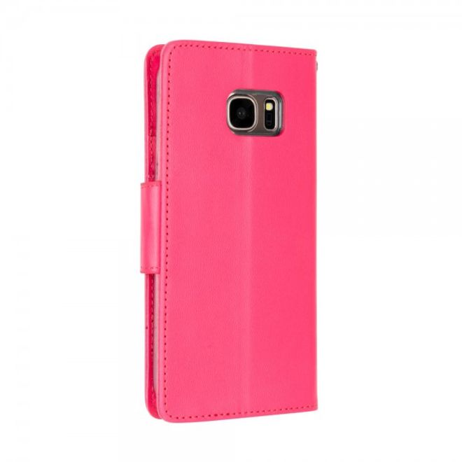 Goospery - Handyhülle für Samsung Galaxy A7 (2016) - Case aus Leder - Bravo Diary Series - pink