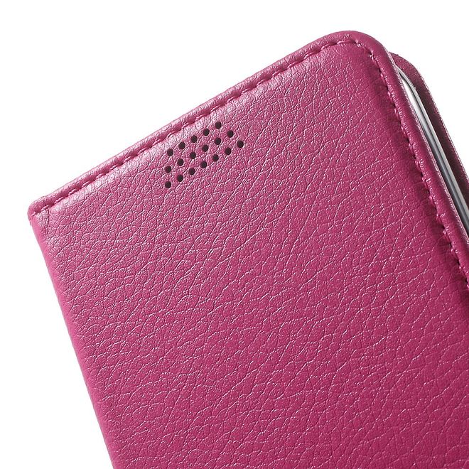 Case für Google Pixel - Handyhülle aus Leder - mit Litchitextur - rosa