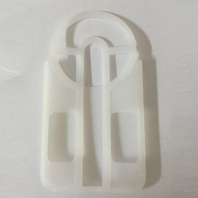 Case für iPhone 6/6S - Handyhülle aus Silikon - mit Zielvorrichtung für Pokebälle - weiss