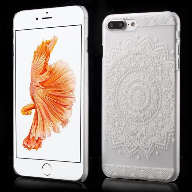 Case für iPhone 8 Plus / 7 Plus - Handyhülle aus transparentem Hart Plastik - wunderschöne Blumen