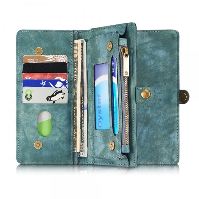 Caseme - iPhone 8 Plus / 7 Plus Hülle - 2 in 1 Portemonnaie und abnehmbares Plastik Cover - blau