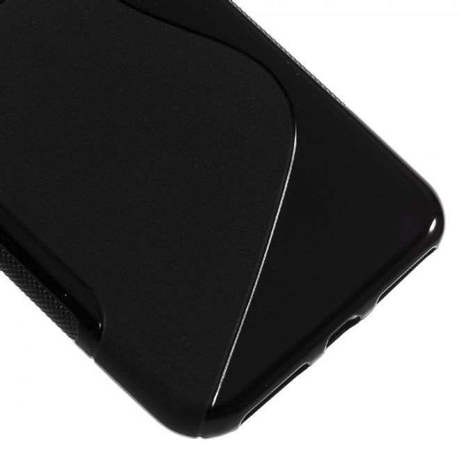 Cover für iPhone 8 Plus / 7 Plus - Handyhülle aus elastische Plastik - S-Shape - schwarz