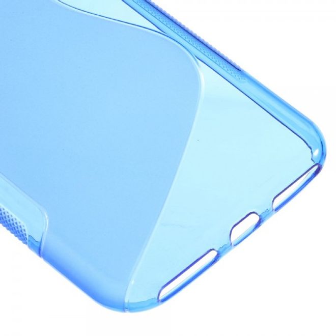 Cover für iPhone 8 Plus / 7 Plus - Handyhülle aus elastische Plastik - S-Shape - blau