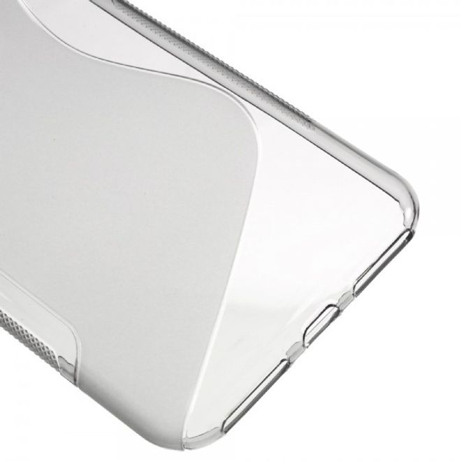 Cover für iPhone 8 Plus / 7 Plus - Handyhülle aus elastische Plastik - S-Shape - grau