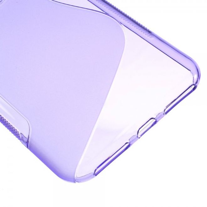 Cover für iPhone 8 Plus / 7 Plus - Handyhülle aus elastische Plastik - S-Shape - purpur