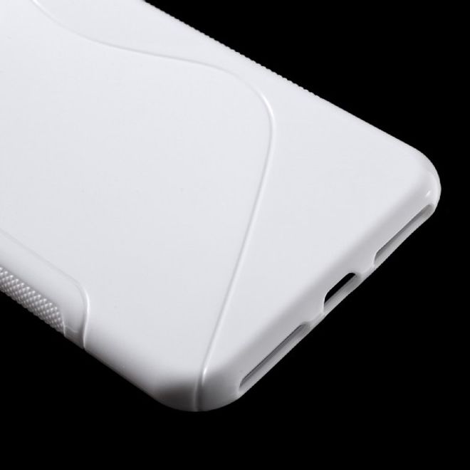 Cover für iPhone 8 Plus / 7 Plus - Handyhülle aus elastische Plastik - S-Shape - weiss