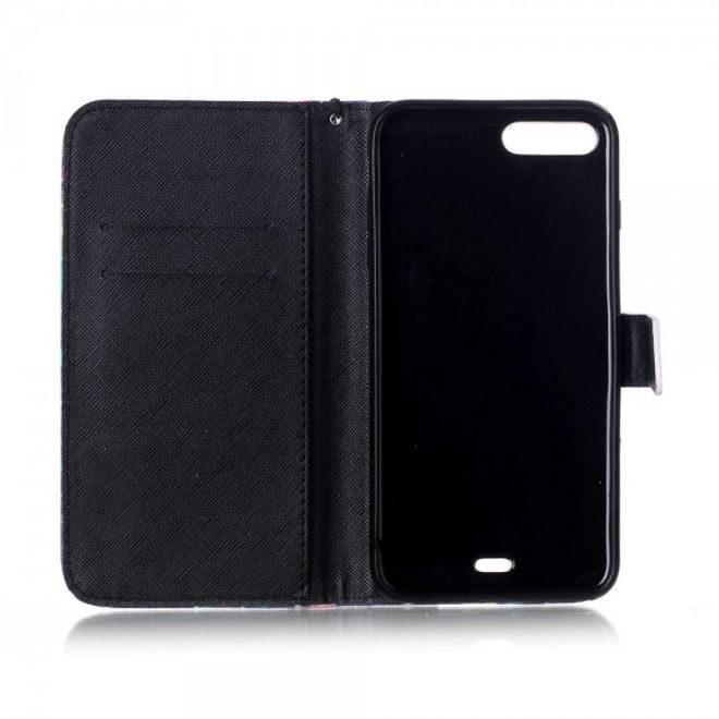 Cover für iPhone 8 Plus / 7 Plus - Handyhülle aus Leder - wunderschöner, schwarzer Traumfänger