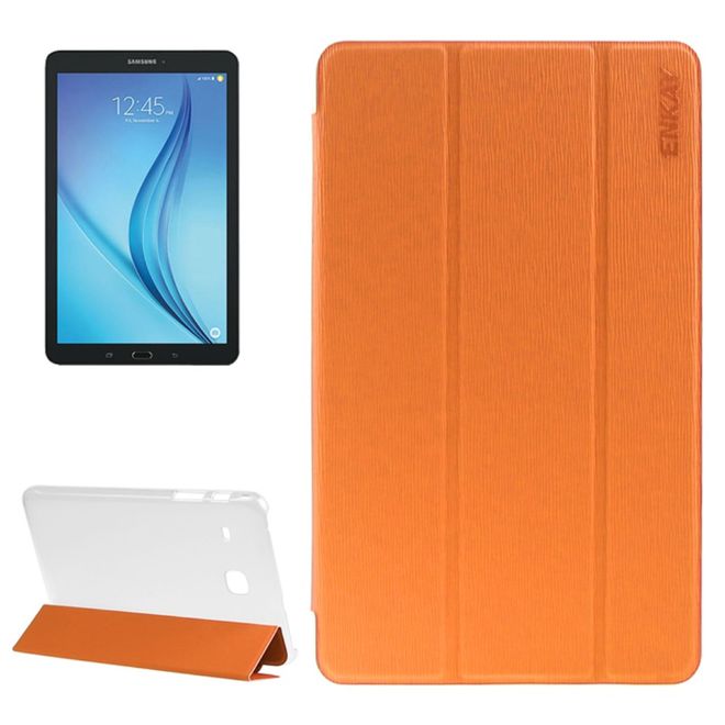 Enkay - Samsung Galaxy Tab E 8.0 Tablet Hülle - dreifach faltbar - orange