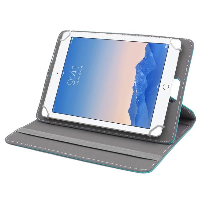 Enkay - Samsung Galaxy Tab S2 9.7 Tablet Hülle - Crazy Horse Leder Case - hellblau