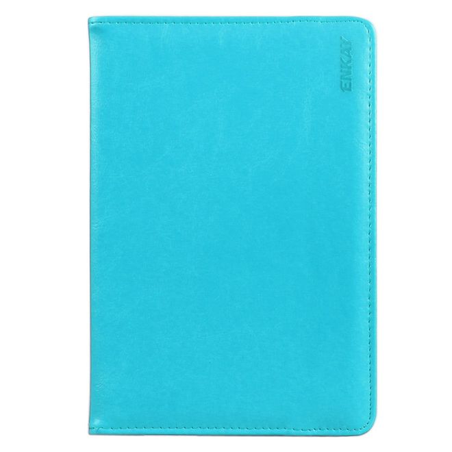 Enkay - Samsung Galaxy Tab S2 9.7 Tablet Hülle - Crazy Horse Leder Case - hellblau
