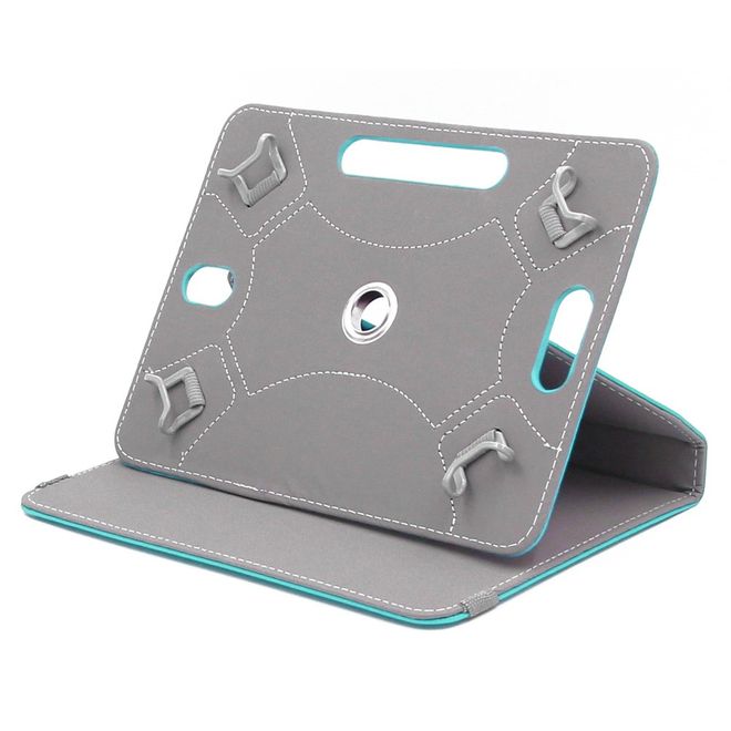Enkay - Samsung Galaxy Tab S2 9.7 Tablet Hülle - Crazy Horse Leder Case - hellblau