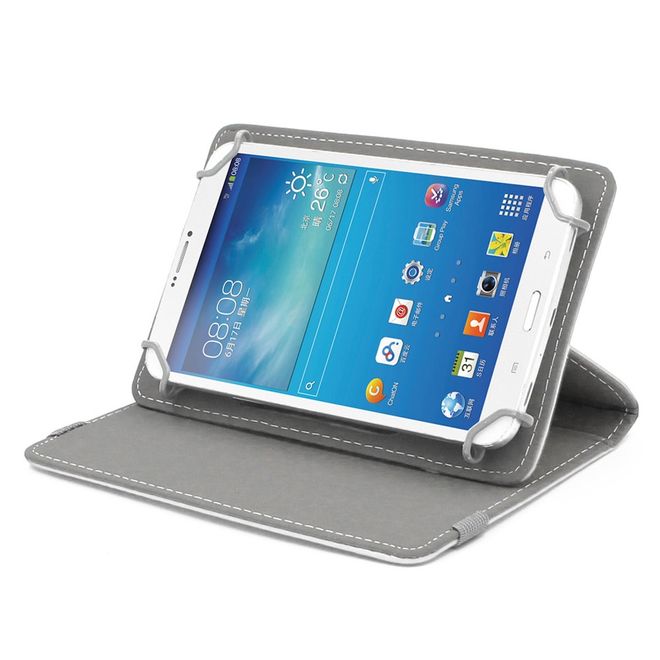 Enkay - Samsung Galaxy Tab S2 9.7 Tablet Hülle - Crazy Horse Leder Case - weiss