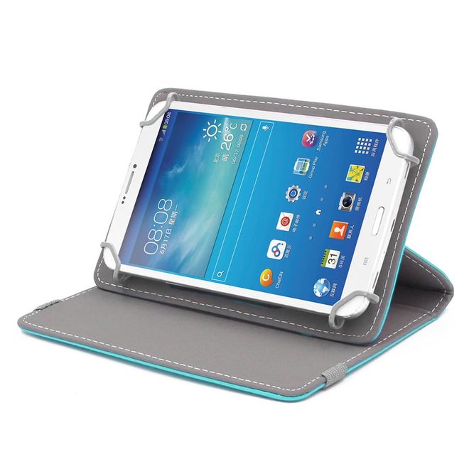 Enkay - Samsung Galaxy Tab S2 9.7 Tablet Hülle - Crazy Horse Leder Case - hellblau