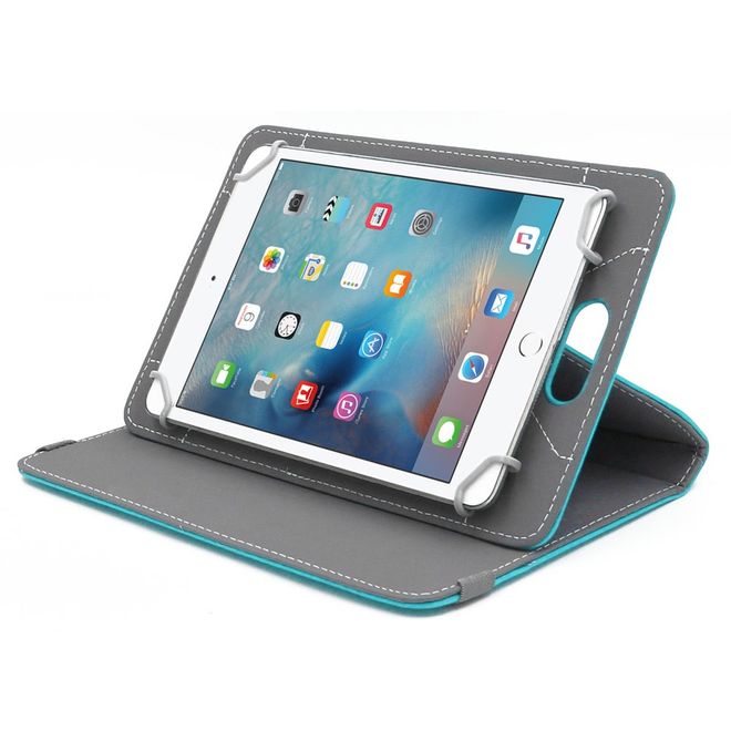 Enkay - Samsung Galaxy Tab S2 9.7 Tablet Hülle - Crazy Horse Leder Case - hellblau
