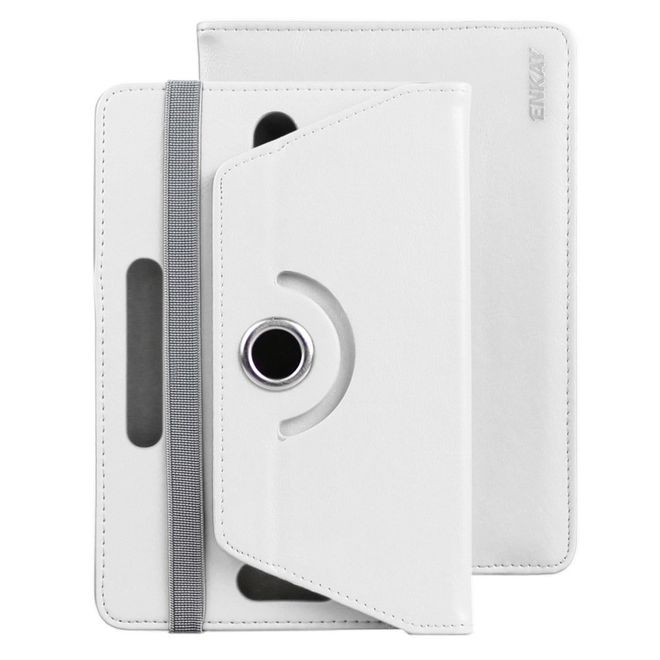 Enkay - Samsung Galaxy Tab S2 9.7 Tablet Hülle - Crazy Horse Leder Case - weiss