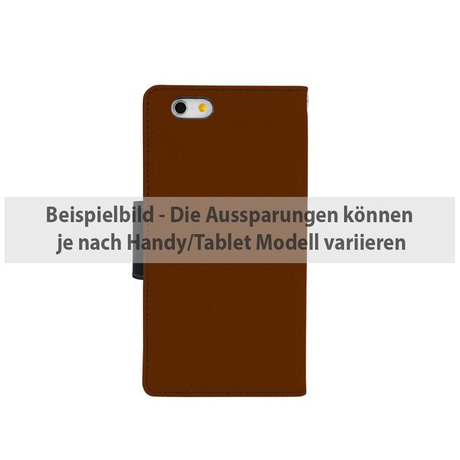 Goospery - iPad 2/3/4 Hülle - Tablet Bookcover - Fancy Diary Series - braun/schwarz