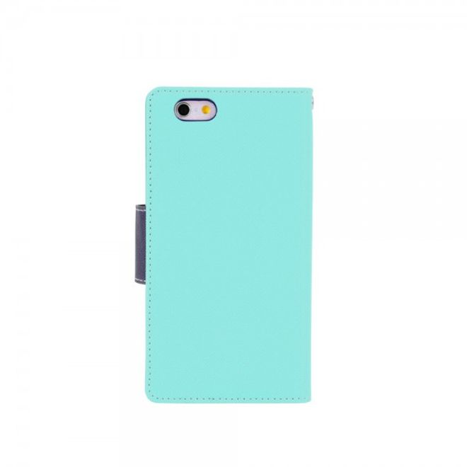 Goospery - Galaxy S6 Edge Plus Hülle - Handy Bookcover - Fancy Diary Series - mint/navy