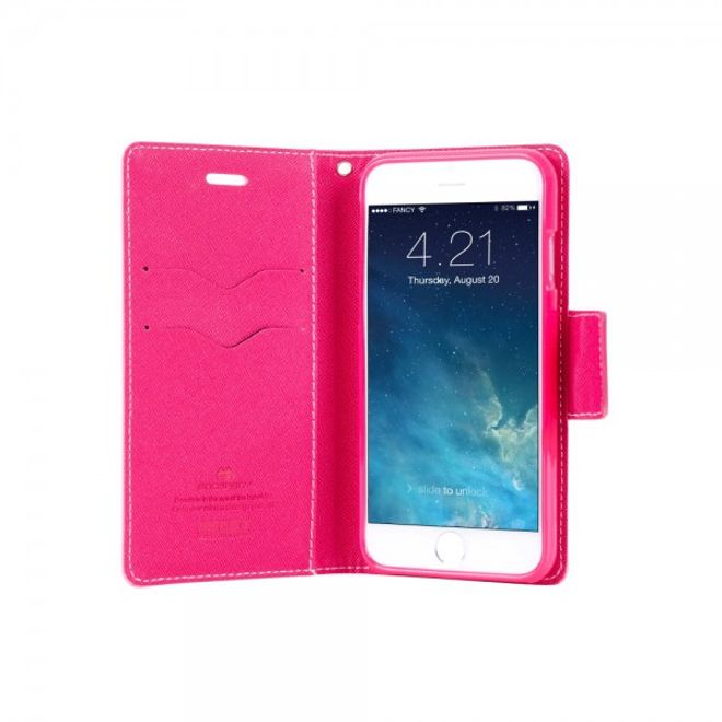 Goospery - Samsung Galaxy Note 1 Hülle - Handy Bookcover - Fancy Diary Series - rosa/pink