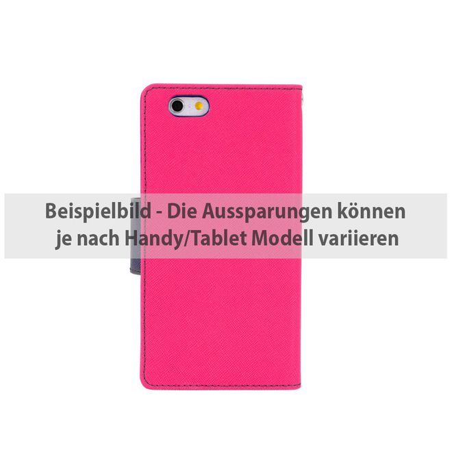 Goospery - iPad Pro 9.7 Hülle - Tablet Bookcover - Fancy Diary Series - pink/navy