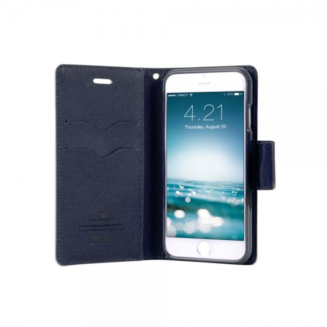 Goospery - Samsung Galaxy Note 2 Hülle - Handy Bookcover - Fancy Diary Series - pink/navy