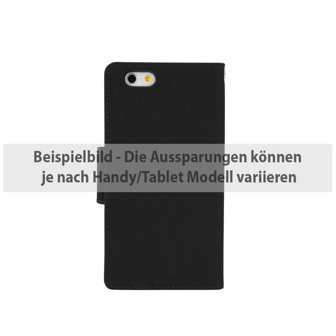 Goospery - iPad Pro 12.9 Hülle - Tablet Bookcover - Fancy Diary Series - schwarz