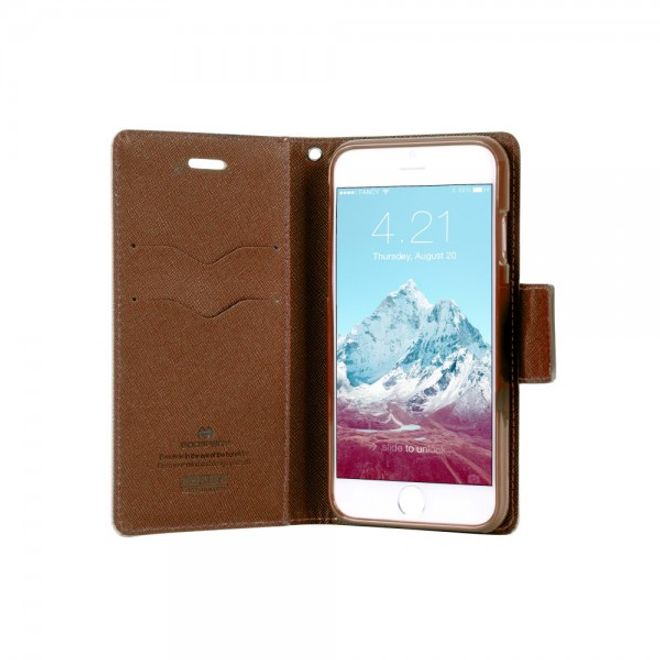 Goospery - Samsung Galaxy Note 8.0 Hülle - Bookcover - Fancy Diary Series - schwarz/braun