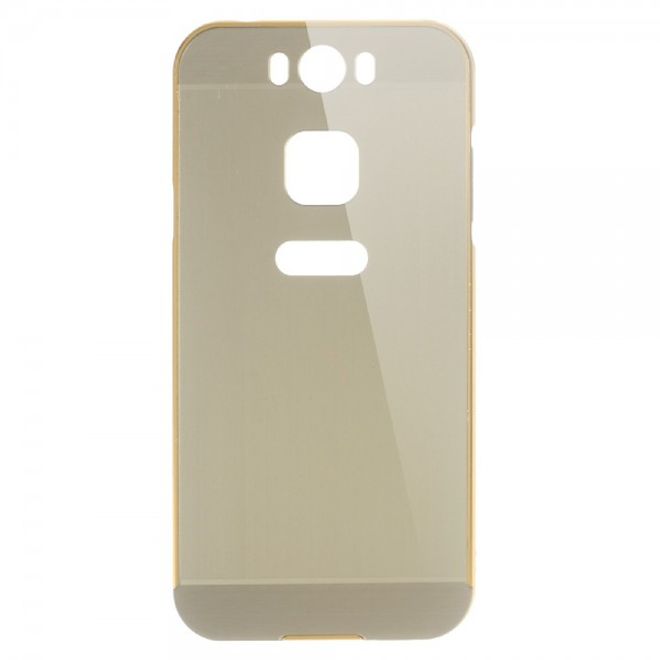 Gigaset ME Handyhülle - Metall Bumper und Plastik Case in einem - aufschiebbar - gold