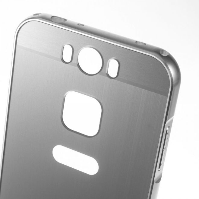 Gigaset ME Handyhülle - Metall Bumper und Plastik Case in einem - aufschiebbar - silber