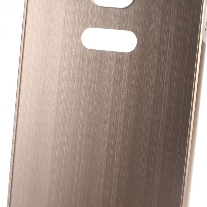 Gigaset ME Handyhülle - Metall Bumper und Plastik Case in einem - aufschiebbar - rosagold