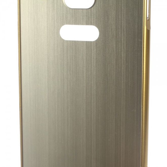 Gigaset ME Handyhülle - Metall Bumper und Plastik Case in einem - aufschiebbar - gold