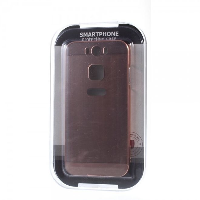 Gigaset ME Handyhülle - Metall Bumper und Plastik Case in einem - aufschiebbar - rosagold