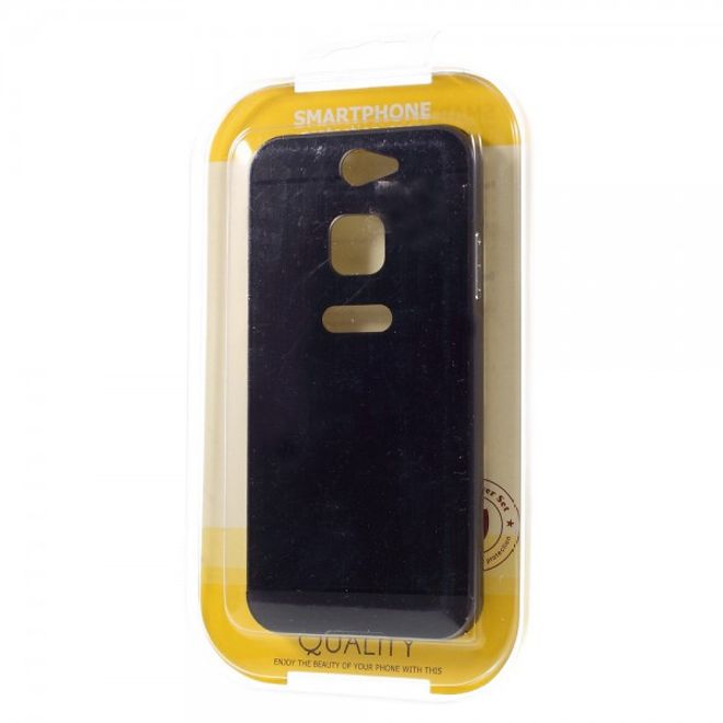 Gigaset ME Pure 5.0 Handyhülle - Metall Bumper und Plastik Case in einem - aufschiebbar - schwarz