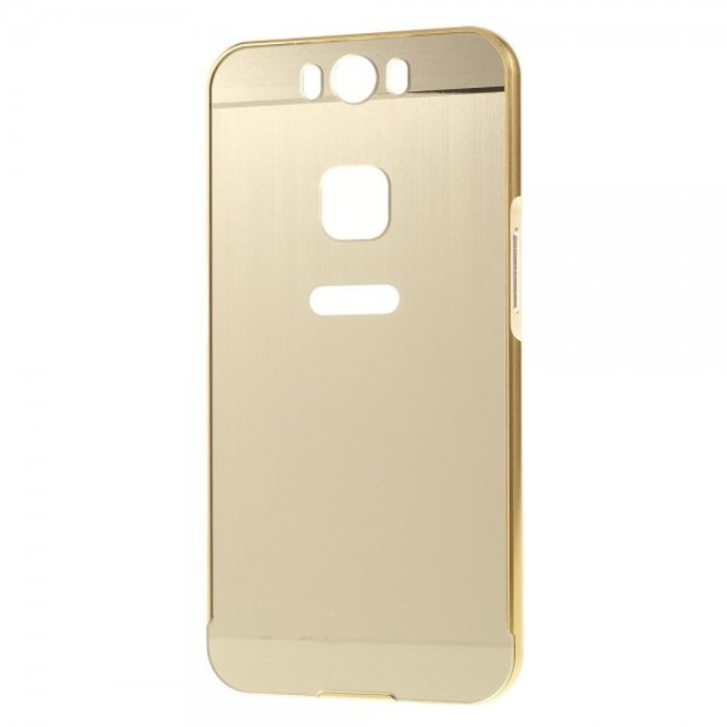 Gigaset ME Pure 5.5 Handyhülle - Metall Bumper und Plastik Case in einem - aufschiebbar - gold