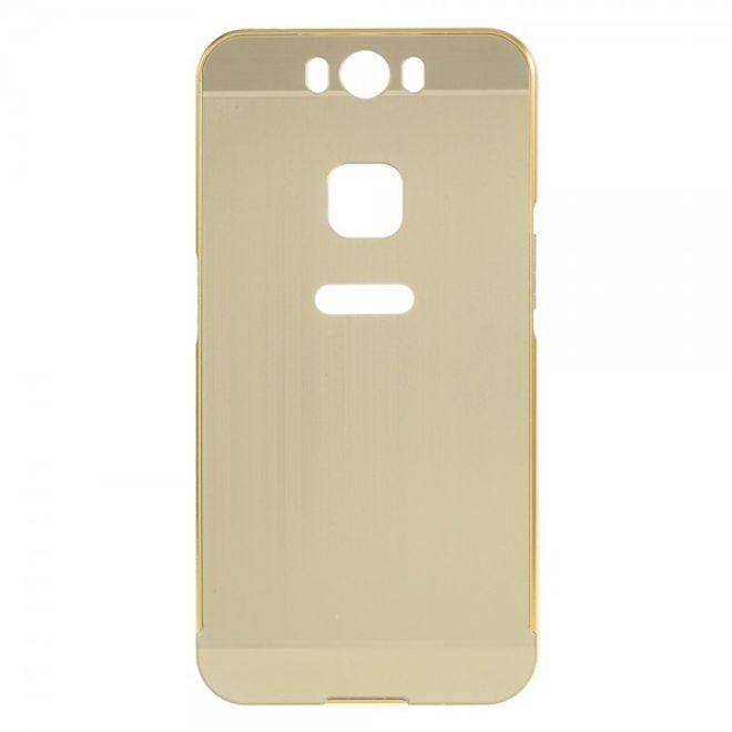 Gigaset ME Pure 5.5 Handyhülle - Metall Bumper und Plastik Case in einem - aufschiebbar - gold