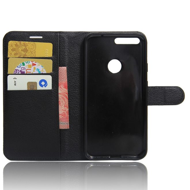 Google Pixel Handy Case - Hülle aus Leder - mit Litchitextur - schwarz