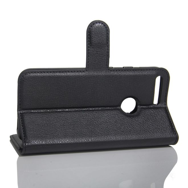Google Pixel Handy Case - Hülle aus Leder - mit Litchitextur - schwarz