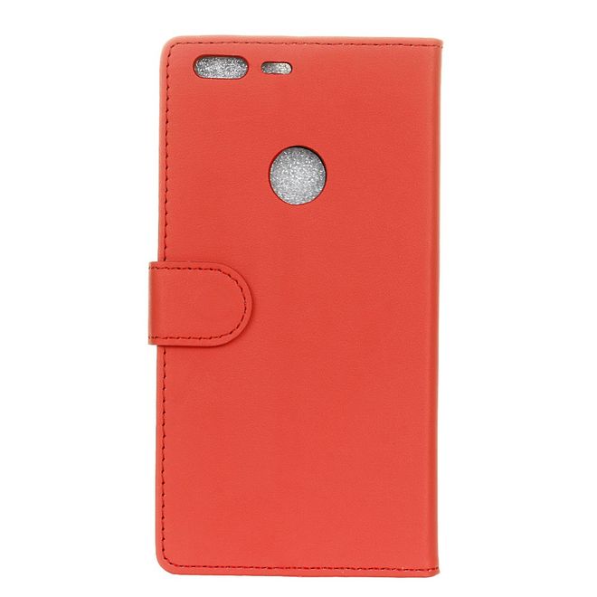 Google Pixel Handy Case - Hülle aus Leder - mit Magnetverschluss und Standfunktion - rot