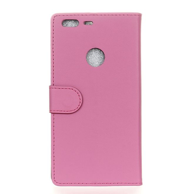 Google Pixel Handy Case - Hülle aus Leder - mit Magnetverschluss und Standfunktion - rosa